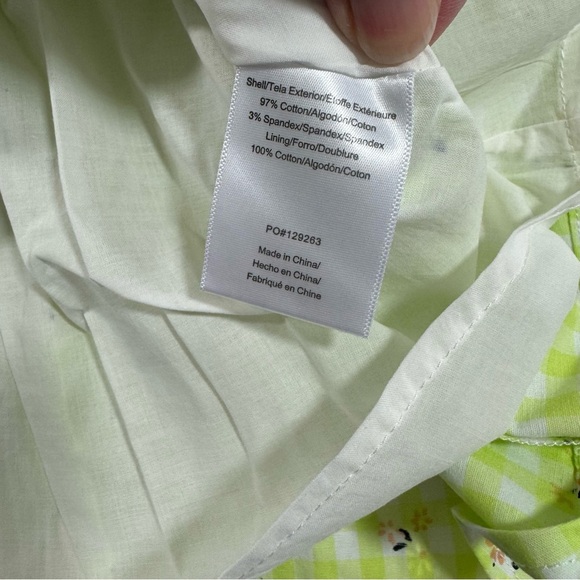 ModCloth Imagine the Possibilities Skirt Green Check Floral - Picture 4 of 7